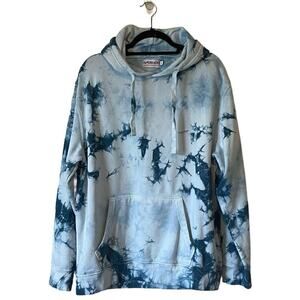 Paperbacks Blue Tie Dye Hoodie Size L